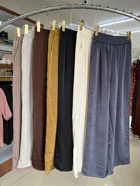 Casual Straight Cut Loose Trousers